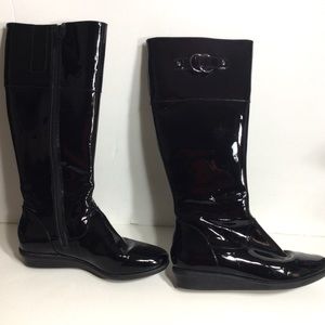 Cole Haan Patent Leather Boots Size 7